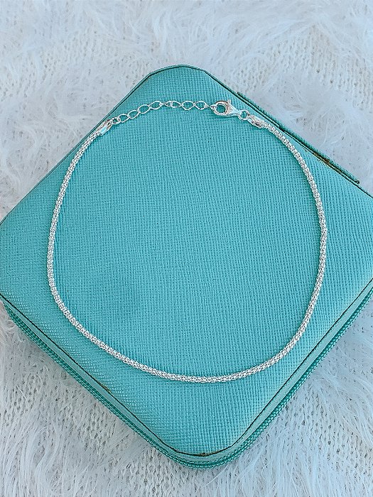 Tornozeleira de Prata Pipoca