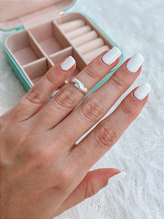 Anel de Prata Falange Liso Regulável