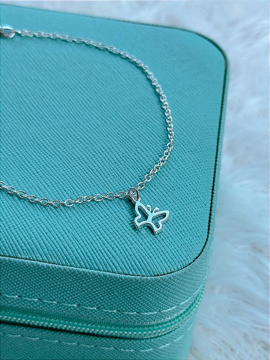 Pulseira de Prata Borboleta