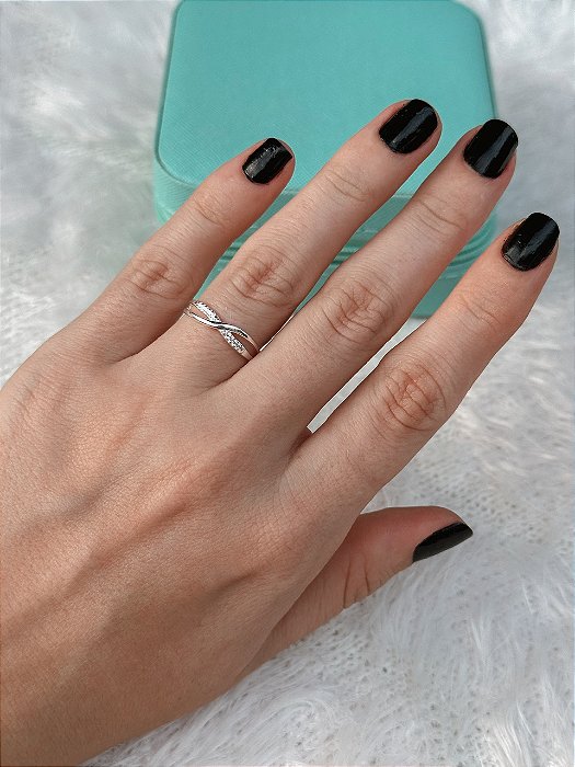 Anel de Prata X Cravejado