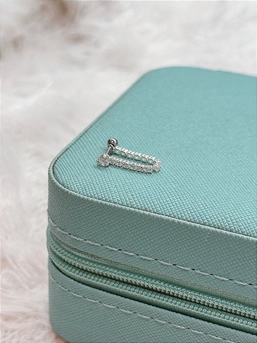 Piercing de Prata Hélix Riviera 1,3 cm