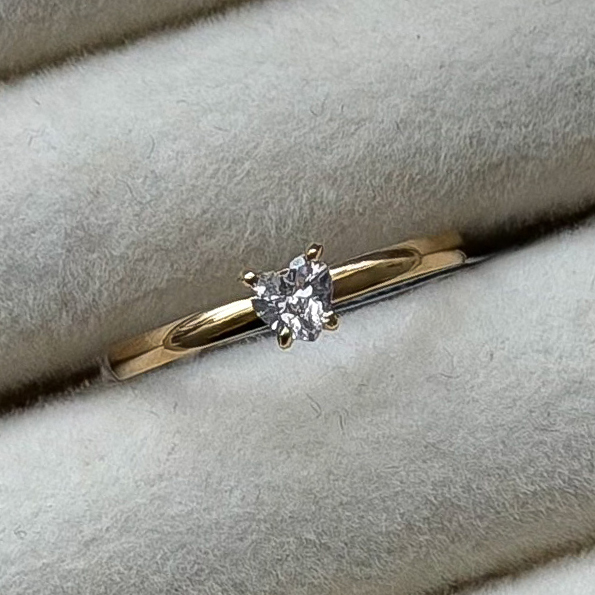 Anel de Noivado Ouro 18k Jalapão