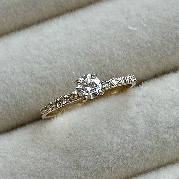 Anel de Noivado Ouro 18k Moscou