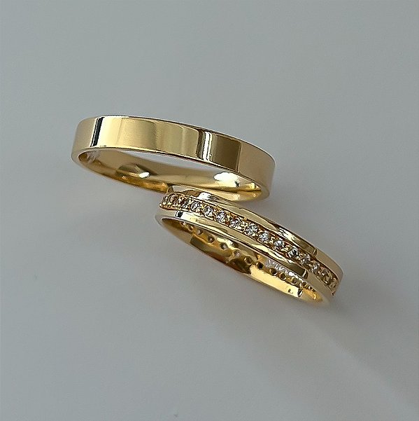 Alianças de Casamento Ouro 18K