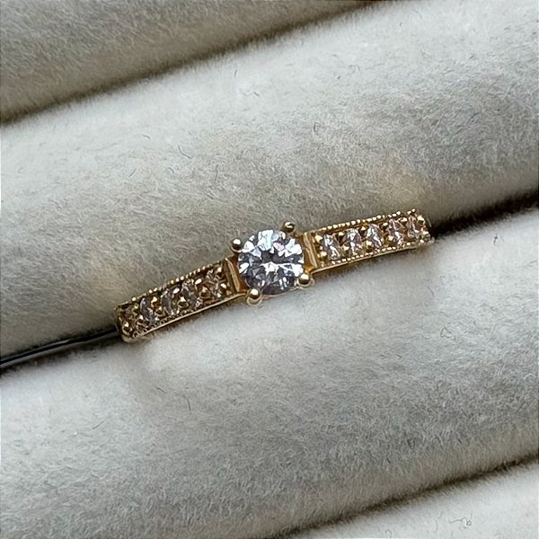 Anel de Noivado Ouro 18k Copenhage