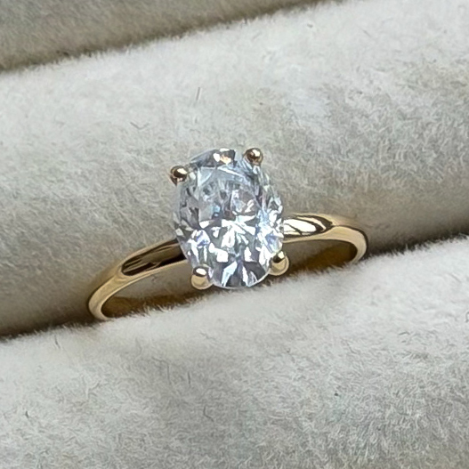 Anel de Noivado Ouro 18k Milano