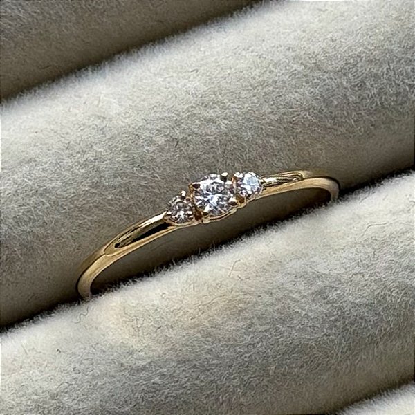 Anel de Noivado Ouro 18k Cannes