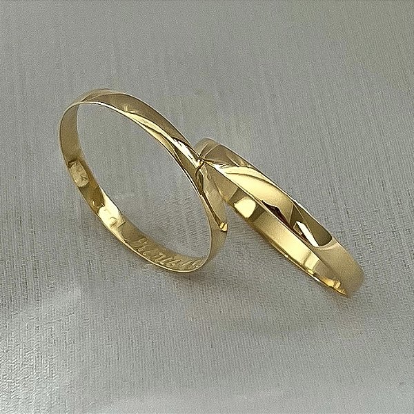 Aliança de Casamento Ouro 18K Toronto