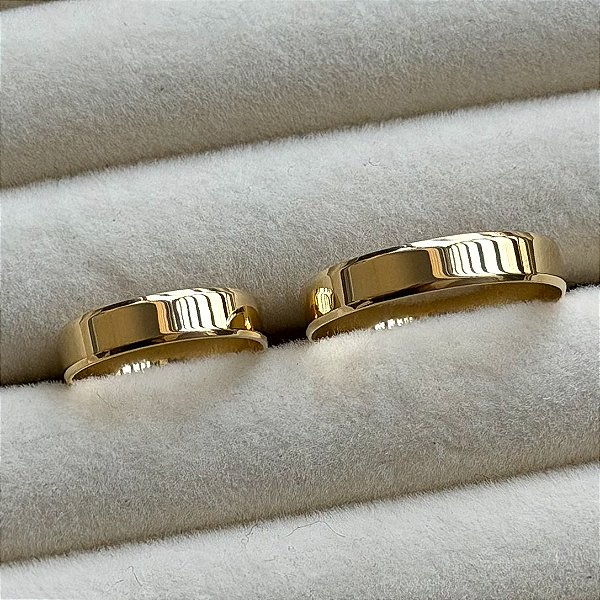 Aliança de Casamento Ouro 18k Londres