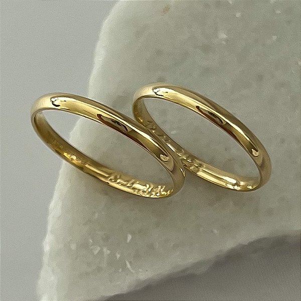 Aliança de Casamento Ouro 18k Yuma