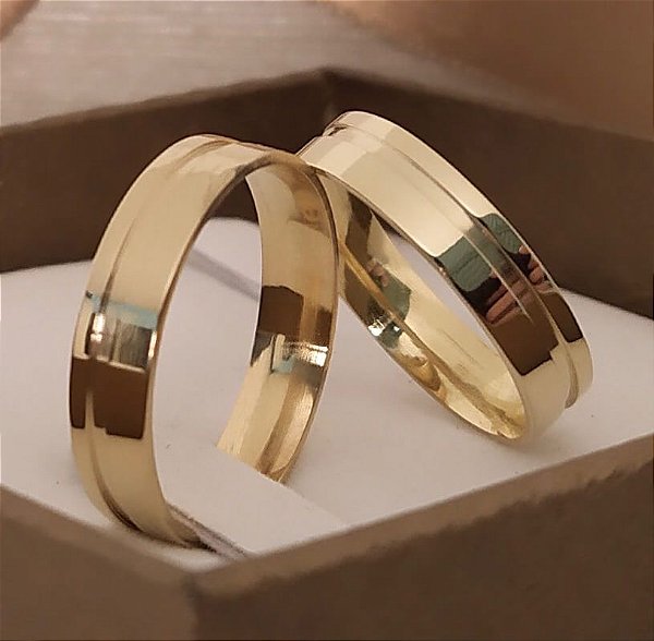 Aliança de Casamento Ouro 18k Nebraska