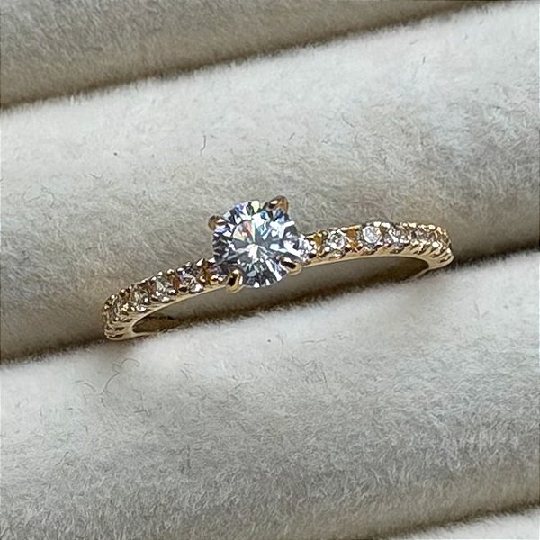 Anel de Noivado Ouro 18k Marrocos