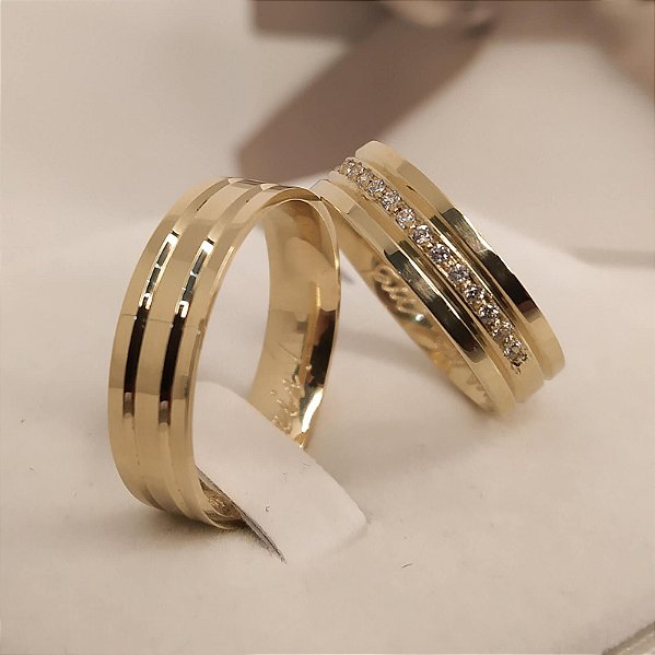 Aliança de Casamento Ouro 18k Canadá