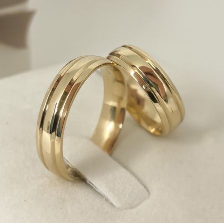 Aliança de Casamento Ouro 18k Jamaica