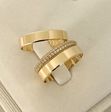 Aliança de Casamento Ouro 18k Noronha