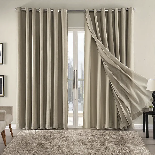 Cotina Mônaco em Gaze de linho com forro em Microfibra