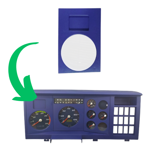 Carcaça conta giro Painel De Instrumentos Vw 12v 24v 8120 8140 8150 13150 13180