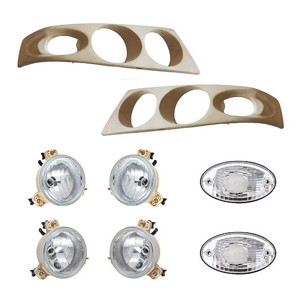 Kit Farol com moldura Volare agrale V5 V6 V8 W8 W9