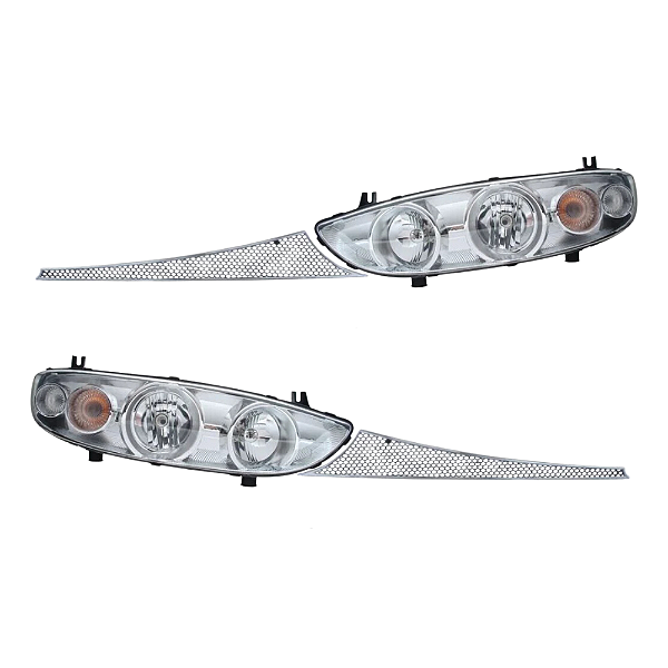 Kit Farol + Grade Para Marcopolo G6 Gvi 2000 2011 fase 2