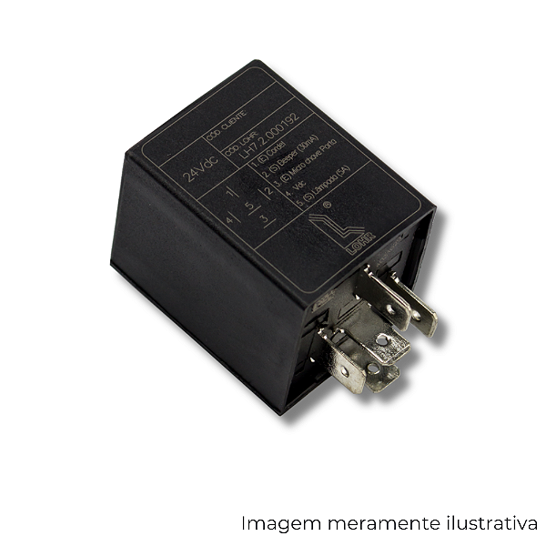 Relé Temporizador 5 Segundos 12 Vdc LH7.2.000175
