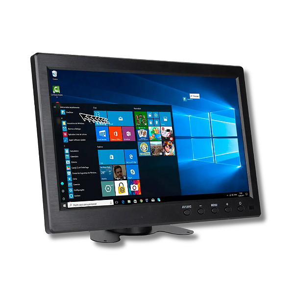 Monitor Automotivo 10.1" Controle HDMI VGA USB CARRO MP5