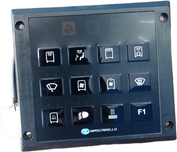 TECLADO PAINEL MULTIPLEX MASCARELLO 12 TECLAS 45.037.002