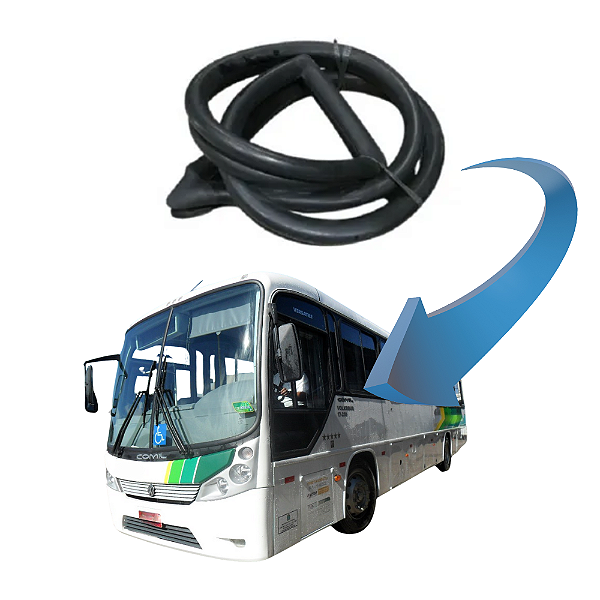 Borracha Vidro Fixo porta motorista Le comil Versatille 2001 326226