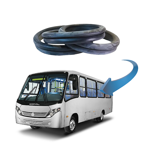 Borracha Janela salao Onibus Comil piá belo midi Vidro movel