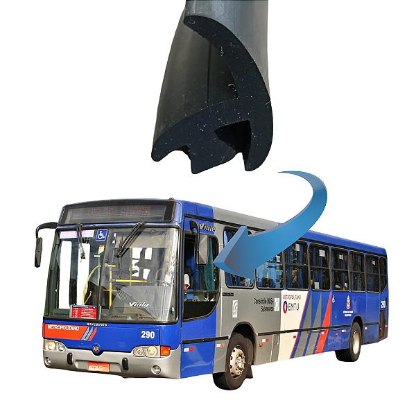 Borracha Quebra Vento Onibus Marcopolo Viale Andare Viaggio