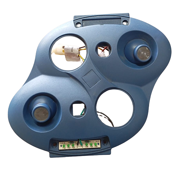 Porta foco comil rodoviario azul identificação poltrona