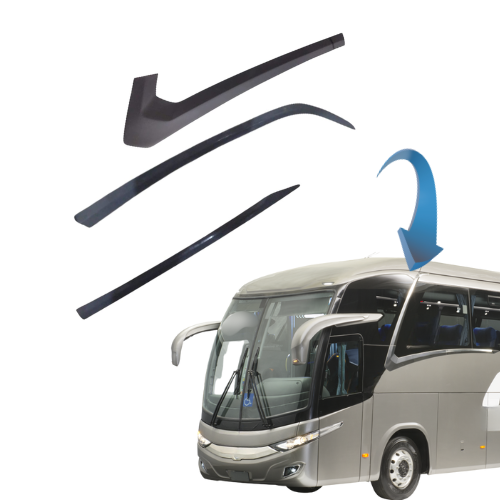 Kit aplique Tiara lateral Janela/porta marcopolo New G7