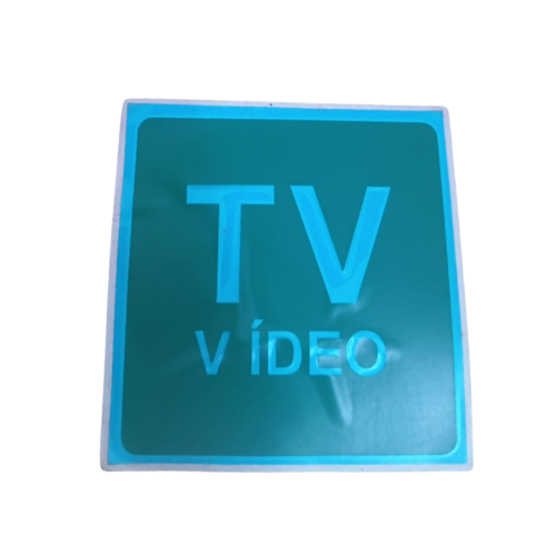 Adesivo vidro interno TV Radio Ônibus Urbano Rodoviario Escolar Verde