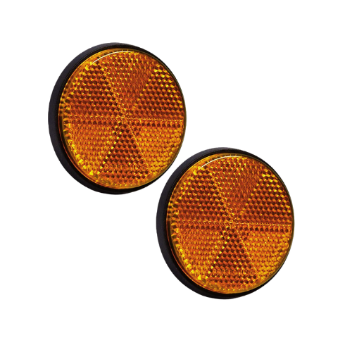 Par Refletivo Olho Gato 60mm Ambar Onibus Mbb Axor