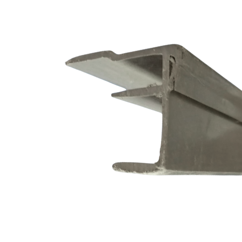 Perfil pvc acabamento porta caio alpha cinza