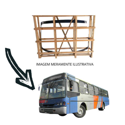 Parabrisa bipartido Caio induscar alpha Incolor 119X134CM