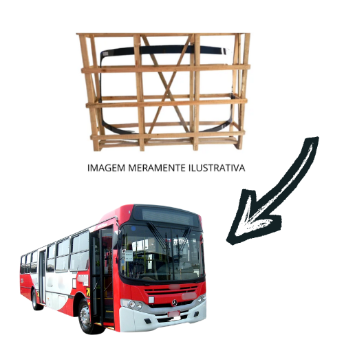 Parabrisa bipartido Caio apache S22 2007 Incolor 116X128CM