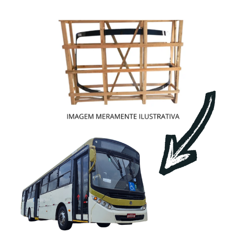 Parabrisa bipartido Caio apache vip 2008 Incolor 121X133CM