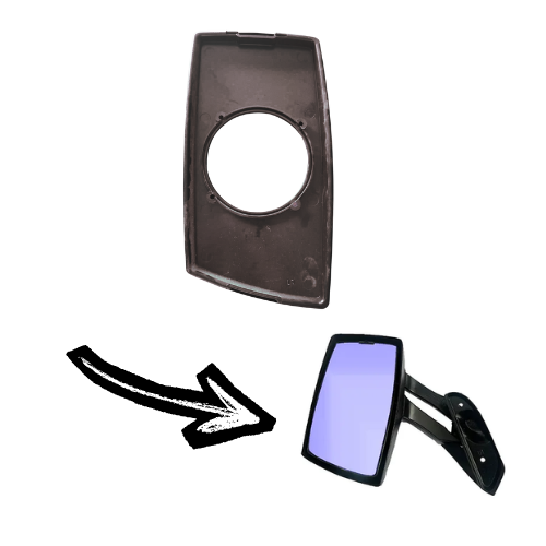 Base plastica suporte espelho retrovisor Externo Volare Fly Todos