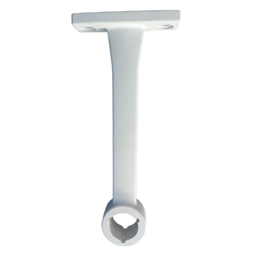 Suporte Tubo balaustre corrimão teto 26CM Sem passa Fio Cinza Claro