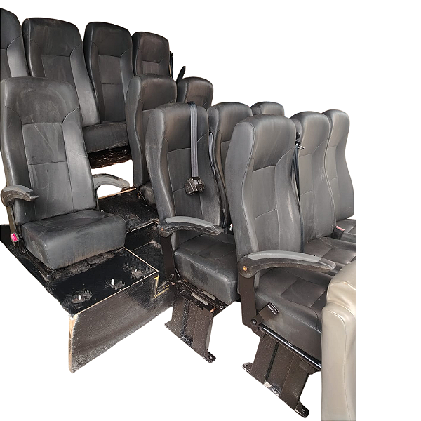 Jogo Bancada banco poltrona 13 Lugares mbb sprinter 415 Couro