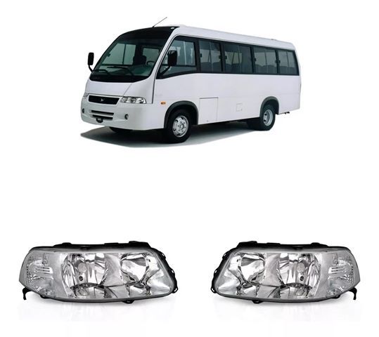 Farol Cromado Micro onibus Marcopolo Volare A6 A8 W8 2003