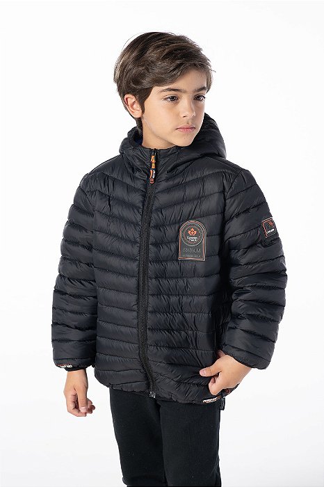 JAQUETA INFANTIL MENINO POWER NYLON PRETA