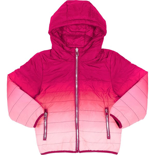 JAQUETA INFANTIL MENINA DUPLA FACE NYLON PINK