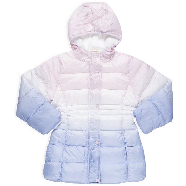 JAQUETA INFANTIL MENINA DEGRADÊ ROSA/LILÁS