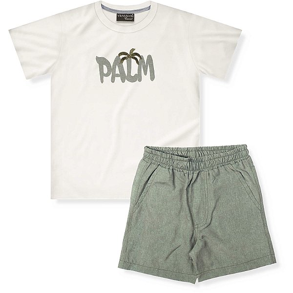 CONJUNTO INFANTIL MENINO PALM CRU