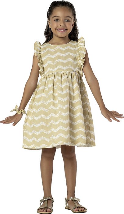 VESTIDO INFANTIL FERNANDA ALGODÃO ZIG ZAG