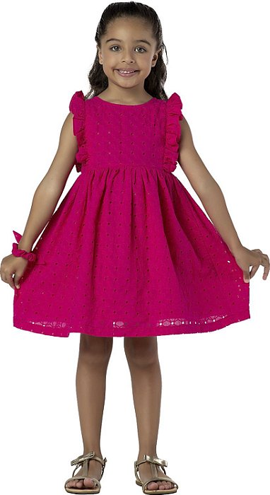 VESTIDO INFANTIL FERNANDA LAISE PINK