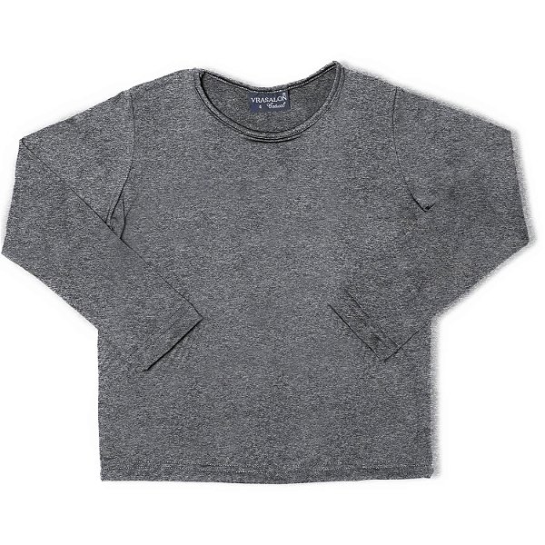BLUSA INFANTIL TÉRMICA UNISSEX CINZA