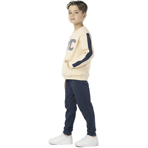 CONJUNTO INFANTIL MENINO NYC MOLETOM MARINHO