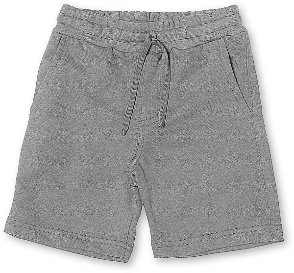 Bermuda infantil menino lisa moletinho cinza